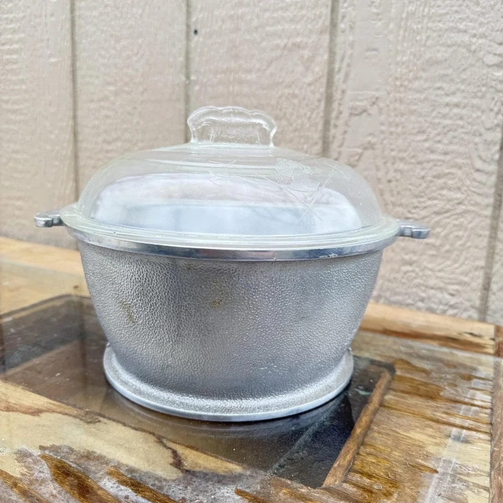 Vintage Lot of 5 Guardian Service Ware Aluminum Pots Missing 1 Lid